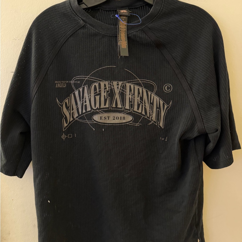 Savage X Fenty Black Graphic Tee